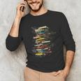 Book Abstract Art Drawing Painting Graphic Book Unisex Long Sleeve T-Shirt Book Abstract Art Drawing Painting Graphic Book Unisex Long Sleeve T-Shirt