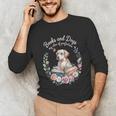 Book And Dog Lover Reading Humor Librarian Unisex Long Sleeve T-Shirt