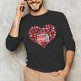 Book Heart Cute Read Book Reading Librarian Across America Unisex Long Sleeve T-Shirt Book Heart Cute Read Book Reading Librarian Across America Unisex Long Sleeve T-Shirt