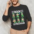 Book Leprechaun St Patrick's Day Library Librarian Reading Unisex Long Sleeve T-Shirt Book Leprechaun St Patrick's Day Library Librarian Reading Unisex Long Sleeve T-Shirt