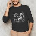 Book Lover Bear Cozy Reading Bear Graphic Bear Books Unisex Long Sleeve T-Shirt