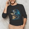 Book Lover Bookworm Reading Books Dragon Sci-Fi Character Unisex Long Sleeve T-Shirt Book Lover Bookworm Reading Books Dragon Sci-Fi Character Unisex Long Sleeve T-Shirt