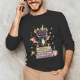 Book Lover Chibi Dragon With Big Red Glasses Bookworm Unisex Long Sleeve T-Shirt Book Lover Chibi Dragon With Big Red Glasses Bookworm Unisex Long Sleeve T-Shirt