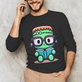 Book Lover Frankenstein's Monster With Reading Glasses Unisex Long Sleeve T-Shirt