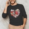 Book Lover Heart Shape Reading Librarian Valentine Men Women Unisex Long Sleeve T-Shirt Book Lover Heart Shape Reading Librarian Valentine Men Women Unisex Long Sleeve T-Shirt