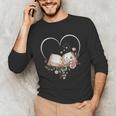 Book Lover Heart Shaped Reading Art Librarian Unisex Long Sleeve T-Shirt Book Lover Heart Shaped Reading Art Librarian Unisex Long Sleeve T-Shirt