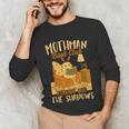 Book Lover Moth Mothman Book Club Reading Into Shadows Unisex Long Sleeve T-Shirt Book Lover Moth Mothman Book Club Reading Into Shadows Unisex Long Sleeve T-Shirt