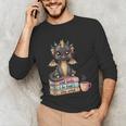 Book Lover Stay Weird Be Kind Read Books Baby Dragon Unisex Long Sleeve T-Shirt