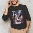 Book Lover Tarot Card The Reader Mystic Skeleton Unisex Long Sleeve T-Shirt