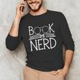 Book Nerd Retro Style Readers Librarians Authors Bookworms Unisex Long Sleeve T-Shirt Book Nerd Retro Style Readers Librarians Authors Bookworms Unisex Long Sleeve T-Shirt