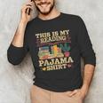 Book And Pajama This Is My Reading Pajama Bedtime Reading Unisex Long Sleeve T-Shirt