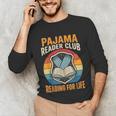 Book And Pajamas Reading Bedtime Unisex Long Sleeve T-Shirt Book And Pajamas Reading Bedtime Unisex Long Sleeve T-Shirt