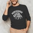 Book T-Rex Dino Bookworm Reading Book Dinosaur Unisex Long Sleeve T-Shirt