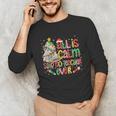 Book Tree All Is Calm Said No Teacher Ever Christmas Unisex Long Sleeve T-Shirt