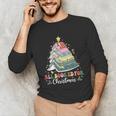 All Booked For Christmas Book Tree Lights Christmas Library Unisex Long Sleeve T-Shirt All Booked For Christmas Book Tree Lights Christmas Library Unisex Long Sleeve T-Shirt