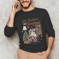 All Booked For Christmas Cute Bookish Cat Lover Unisex Long Sleeve T-Shirt All Booked For Christmas Cute Bookish Cat Lover Unisex Long Sleeve T-Shirt