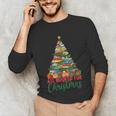 All Booked For Christmas Reading Books Librarian Holiday Unisex Long Sleeve T-Shirt All Booked For Christmas Reading Books Librarian Holiday Unisex Long Sleeve T-Shirt