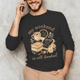 My Weekend Is All Booked Cozy Book Lover Reading Unisex Long Sleeve T-Shirt