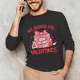 All Booked For Valentine Bow Books Lover Teacher Girl Women Unisex Long Sleeve T-Shirt