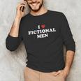 Bookish Quote Reading Lover I Love Fictional Men Unisex Long Sleeve T-Shirt Bookish Quote Reading Lover I Love Fictional Men Unisex Long Sleeve T-Shirt