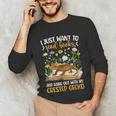 Books And Crested Gecko Owner Crestie Lover Unisex Long Sleeve T-Shirt