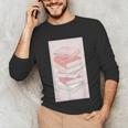 Books Flowers Art Flower Stack Pastel Feminine Unisex Long Sleeve T-Shirt