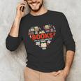 Books Heart Valentines Day Books Are My Love Language Unisex Long Sleeve T-Shirt