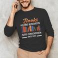 Books Helping Introverts Avoid Conversation Book Reading Unisex Long Sleeve T-Shirt
