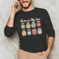 Books Are My Jam Shirt Book Lover Reader Reading Teacher Unisex Long Sleeve T-Shirt