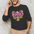 Books Are My Love Language Valentine's Day Reading Lover Unisex Long Sleeve T-Shirt Books Are My Love Language Valentine's Day Reading Lover Unisex Long Sleeve T-Shirt