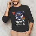 Books Ninja Read Reading Librarian Book Toddler Boys Kids Unisex Long Sleeve T-Shirt Books Ninja Read Reading Librarian Book Toddler Boys Kids Unisex Long Sleeve T-Shirt