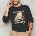 Books Are My Therapy Cozy Reading Chair Artwork Unisex Long Sleeve T-Shirt Books Are My Therapy Cozy Reading Chair Artwork Unisex Long Sleeve T-Shirt