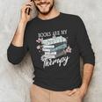 Books Are My Therapy Summer Reading Book Lovers Unisex Long Sleeve T-Shirt Books Are My Therapy Summer Reading Book Lovers Unisex Long Sleeve T-Shirt