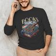 Books Rock Rock'n Roll Science Of Reading Teachers Guitar Unisex Long Sleeve T-Shirt