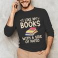 I Like My Books With a Side Of Panic Thriller Unisex Long Sleeve T-Shirt
