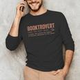 Booktrovert Definition Unisex Long Sleeve T-Shirt