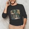 Bookworm Dragons Reading Book Dragons And Books Unisex Long Sleeve T-Shirt