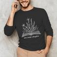 Bookworm One More Chapter Cozy Reader Minimalist Book Lover Unisex Long Sleeve T-Shirt