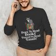 Born To Read Books Forced To Read Emails Book Lover Bookworm Unisex Long Sleeve T-Shirt