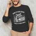Born To Read Books Forced To Read Emails Bookish Racoon Unisex Long Sleeve T-Shirt Born To Read Books Forced To Read Emails Bookish Racoon Unisex Long Sleeve T-Shirt