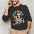 I Buy Books Like I'm Immortal Reading Book Lover Skeleton Unisex Long Sleeve T-Shirt I Buy Books Like I'm Immortal Reading Book Lover Skeleton Unisex Long Sleeve T-Shirt