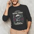 I Buy Books Like I'm Immortal Rose For Men Women Skeleton Unisex Long Sleeve T-Shirt
