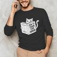 Cat Book Humor How To Train Your Human Unisex Long Sleeve T-Shirt Cat Book Humor How To Train Your Human Unisex Long Sleeve T-Shirt
