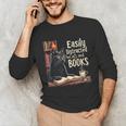 Cats And Books Book & Cat Lover Easily Distracted By Unisex Long Sleeve T-Shirt