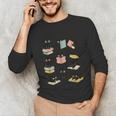 Cats Reading Books Cat Lover Unisex Long Sleeve T-Shirt Cats Reading Books Cat Lover Unisex Long Sleeve T-Shirt