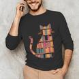 Cats Reading Books Librarian Library Readers Unisex Long Sleeve T-Shirt Cats Reading Books Librarian Library Readers Unisex Long Sleeve T-Shirt