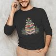 Christmas Book Reading Reader Xmas Bibliophile -Adult Christmas Tree Book Modern Unisex Long Sleeve T-Shirt Christmas Book Reading Reader Xmas Bibliophile -Adult Christmas Tree Book Modern Unisex Long Sleeve T-Shirt