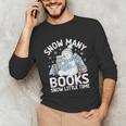 Christmas Reading Snowman So Many Books Men Women Kids Unisex Long Sleeve T-Shirt