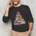 Christmas Tree Book Bookworm Unisex Long Sleeve T-Shirt