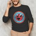 Clifford The Big Red Dog Round Distressed Logo Kids Books Unisex Long Sleeve T-Shirt